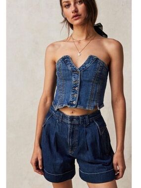 Free People Top Secret High Rise Trouser Short